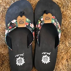 Yellow Box Flip Flops